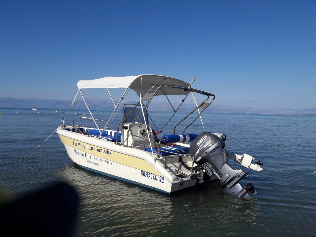 wave boat company hire boats in sidari, corfu - no need